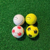 중고 캘러웨이 로스트볼 20EA 트리플트랙 / 크롬소프트, 단품, 옵션:[모델] 축구공 옐로우