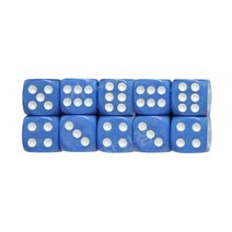 다양한 종류 다면체 주사위 세트 테이블 게임 보드게임 액세서리 인기 주사위 10PCS, 파란