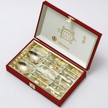 키친아트 순금 장수 거북 수저세트 2벌 금거북