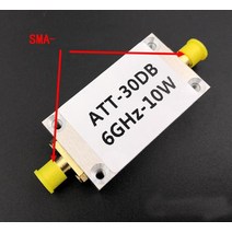 전문가용 100K-10GHz RF 전력계 V2.0 10000Mhz OLED 디스플레이 감쇠 값 디지털 미터 3GHZ + Sofware 10W 3, 04 10W 30DB Attenuator