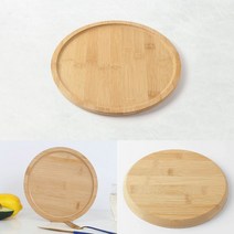 대나무 원형 우드트레이(20CM) 베이커리트레이 예쁜트레이 원목쟁반