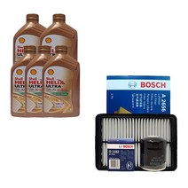 그랜저HG 2.4 가솔린 쉘 힐릭스 울트라 0W30(5L) 보쉬 필터 엔진오일세트, 14년 6월 이전