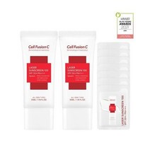 셀퓨전씨 레이저 썬스크린 더블 35mlx2+1.2g 7개 샘플파우치