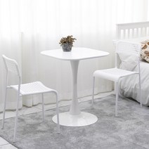 [UFO]더조아 유니테이블 600 사각 4인용 식탁 라운드 이케아 독스타 스타일 티테이블, 단품