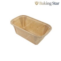 플럼피 종이몰드 1개 크라프트 미니 사각 파운드컵 뉴욕롤 쌀술빵, 크라프트1P