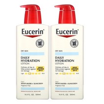Eucerin 유세린 데일리 하이드로 로션 SPF 15 무향 16.9oz(500ml) 2팩