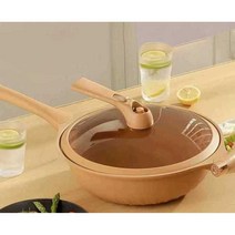 냄비 세트 코팅 신혼 찜기 볶음 세라믹 프라이 다기능, 웍 사이즈- 30cm  뚜껑세트