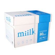 밀크A4 복사용지(A4용지) 80g 2500매 1BOX