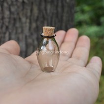초미니 코르크 마개 유리병 9종 독특한 미니어쳐 미니병 용품 파츠 가루 조미료 보관함, I (10개입세트)