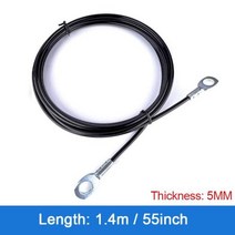 헬스용품 피트니스 케이블 풀리 기계 시스템 헤비 듀티 스틸 와이어 로프 가정 체육관 랫 풀다운 역도 운동 보디 빌딩, 1.4m+1.4m