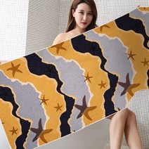 여름 비치타올 타월 대형 바스 목욕 수건 물놀이 수영 바캉스 RKU-SSAC01, 불가사리