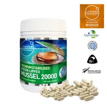 뉴질랜드 정부인증 프리미엄 초록입홍합분말 라이프스팬 프리미엄 20000mg 200캡슐, 1통, 200정
