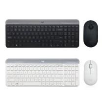 로지텍 MK470 슬림 무선 콤보 병행 무선키보드 마우스세트, 없음, 시크블랙 (영문자판)