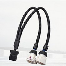 shhworldsea 1pcs 자동차 혼 스피커 어댑터 피그테일 소켓 2개의 특수 라인 빔 혼 와이어링 하네스 for vw for hyundai, 푸캉용 1개