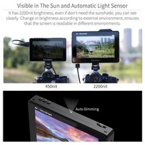 Feelworld LU 7 인치 2200Nits 터치 스크린 카메라 Veld 모니터 3D Lut 4K Hdmi Dslr 비디오 전송 시스템