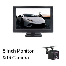 SINOVCLE 자동차 모니터 후면보기 주차 미러 PAL/NTSC 용 카메라 야간 투시경 4.3/5 인치 HD 비디오 입력, CHINA, 204-IR Camera