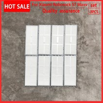 Roborock S7 MaxV Plus 용 울트라 뉴 오리지널 먼지 박스 필터 부품 포함 로봇 진공 청소기 쓰레기통 세척, 04 8pcs