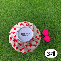투온골프 골프얼음주머니 레드 대형, 3개