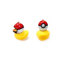 제로몰 [당일발송] 바이크오리 러버덕 애몰라이트 자전거오리 오토바이오리 킥보드오리 킥보드악세사리 자전거후미등 오리벨 오리등 점멸등, 포켓몬스터