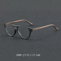 일본 수제 뿔테 안경 테 우드 나무 무늬 목재 레트로 빈티지 코받침 아세테이트 클리어 그라데이션