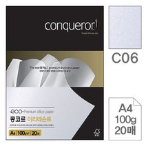 삼원특수지 CO6 A4 4개 이리데슨트 용 100g 콩코르 실버펄 복사 색상, 1개, 1개
