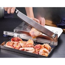 육절기 가정용 후지 냉동 닭뼈 골절기 절단기 슬라이서, 37 cm+탈부착 가능 두께 조절