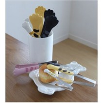 뒤집어집게 고양이 요리용 조리용 밥굽남핀셋 요리 호떡집게 빵집게걸이, 핑크 M 18cm, 1개