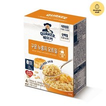그래놀라몰 퀘이커 즉석 오트밀 구운 누룽지 4입 200g 50GX4봉 7480