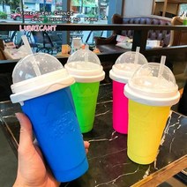 YAPOGI 퀵슬러시 슬러시팡팡 아이스컵 2중컵컬러 색상랜덤