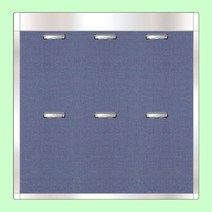 스텐 게시판 6구 C형 안내판 알림판 학교 780 380mm, 아크릴덮개