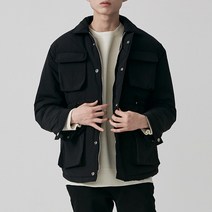 넛지 남자 오버핏 포켓 패딩 야상 자켓