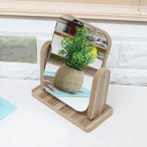 ABM 우드사각탁상거울 s 브라운 탁상거울/북유럽소품/원목거울/화장대거울/엔틱거울, 상세페이지 참조