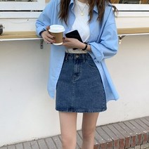 셀러허브 여성패션 [다즐샵] 여성 데님 미니스커트 2컬러