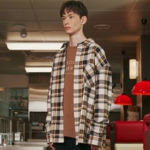 [행텐] 남성 오버핏 체크 셔켓 10380-020-613-20