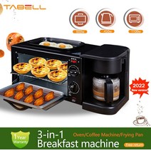 제빵기 발효 메이커 식빵 기계 tabell 3 in 1 아침 식사 빵 토스터 전기 미니 오븐 핫도그 주방 요리 로티 가정용, 우리를, 검은색