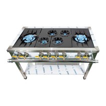 오즈테크 업소용 가스렌지 1200 양타 간택기 친환경 세라믹 버너 LPG LNG 화구, LNG(도시가스), 2세대 세라믹화구, 고급B타입-절감석쇠