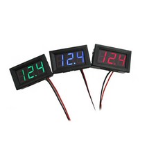 볼트메타 12V 24V 매립형 차량용 전압게이지, 볼트메타 그린