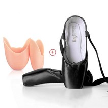 발레토슈즈 성인 취미Elegant Satin Ballerina Ballet Pointe Shoes for Girls Women Dance Child Adult wi, 10 40, 02 Black
