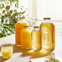 레트로 델몬트병 보리차 주스 유리병 500ml 1.5L 공병 물병 액기스 응팔