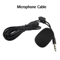 Threecar-자동차 스테레오 라디오 RCA 출력 와이어 Aux-인 서브 우퍼 마이크 어댑터 케이블, [05] Microphone, 05 Microphone