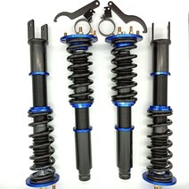서스펜션 자동차부품새로운 Coilover Struts 스프링 쇼크 어셈블리 조정 가능한 서스펜션 풀 세트 2008-201, 한개옵션0