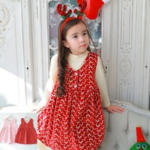 21벨로아 자수 겨울 원피스 아동 여아 유아 등원룩 크리스마스 공주옷 조카 선물