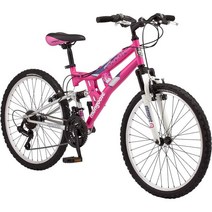어린이를 위한 Mongoose Exlipse 풀 듀얼 서스펜션 산악 자전거 15인치/소형, Bike