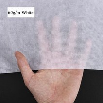 실크심지 양면 가방 의류 접착심지 5 미터몫(5.4 야드) 경량 부직포 모자 심지, 60