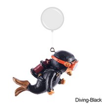 수족관 장식 액세서리 미니 작은 장식품 식물 돌 거북이 물고기 탱크, [22] D Black Diving