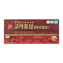 [고려홍삼캅셀골드] 한국삼 고려홍삼성분캅셀골드 120캡슐, 1개