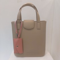 [니콜밀러]무배 아담하고 날씬한핏의 세련된 버킷백(파스텔베이지색)#색감굿!!-4360 BG(안양점)