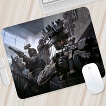 게이밍책상 pc방책상 콜오브 듀티 모던 워 페어 소형 마우스 패드 게임용 PC 게이머 매트 컴퓨터 사무실 노, 06 A6_03 LockEdge290x250x2mm