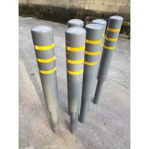 충돌방지대 탄성 고무 볼라드 주차 방지 우레탄 진입금지 주차금지봉 카스토프 카스톱퍼 카스토퍼, 검은색