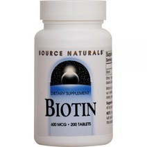 Source Naturals 비오틴 600mcg 200정